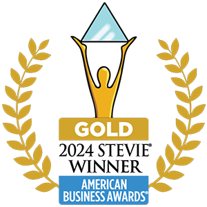 Gold Stevie Award 2024 Gewinner-Emblem