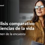 Mujer presentando análisis de ciencias de la vida.