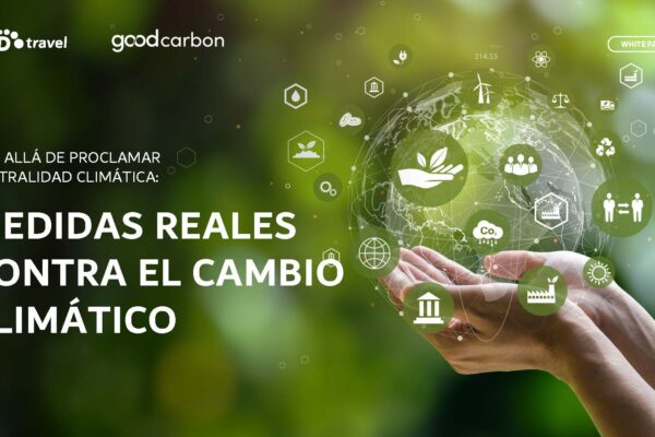 Portada del informe: Más allá de proclamar neutralidad climática. Medidas relaes contra el cambio climático.