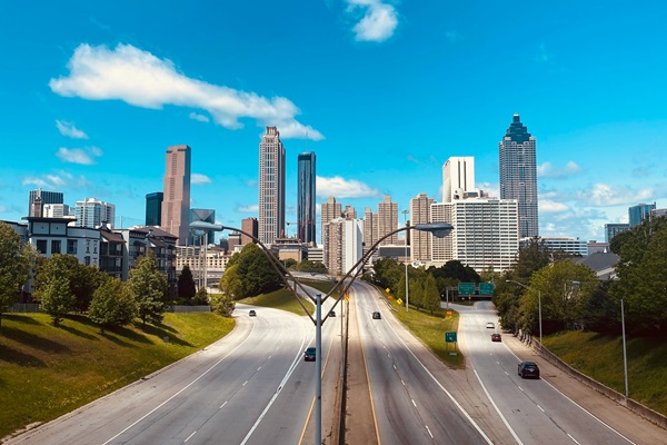 Imagen del centro de la ciudad estadounidense de Atlanta, Georgia.