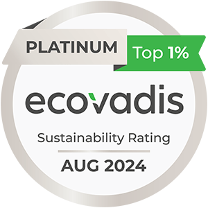 Certificazione EcoVadis Platino Sostenibilità Agosto 2024